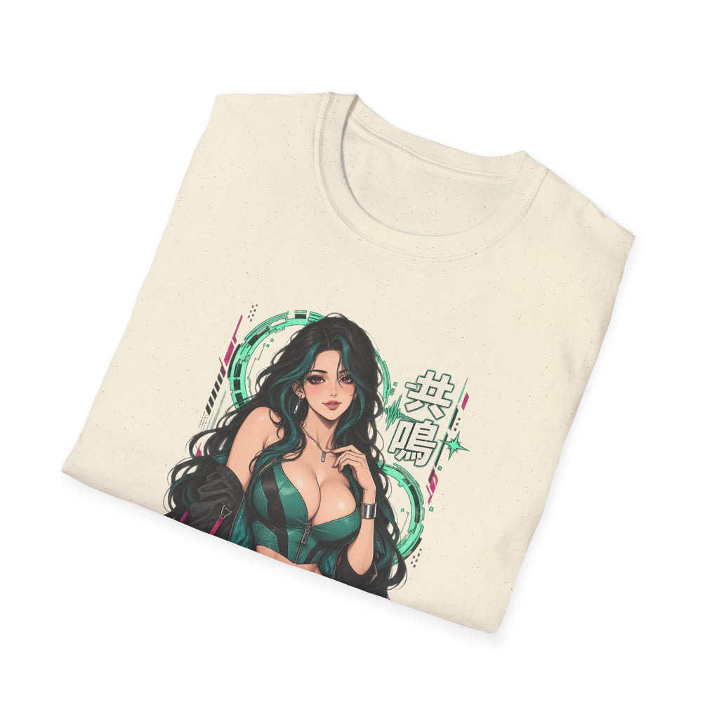 Jade | Sexy Anime Pin Up Girl | Waifu Graphic T‑Shirt