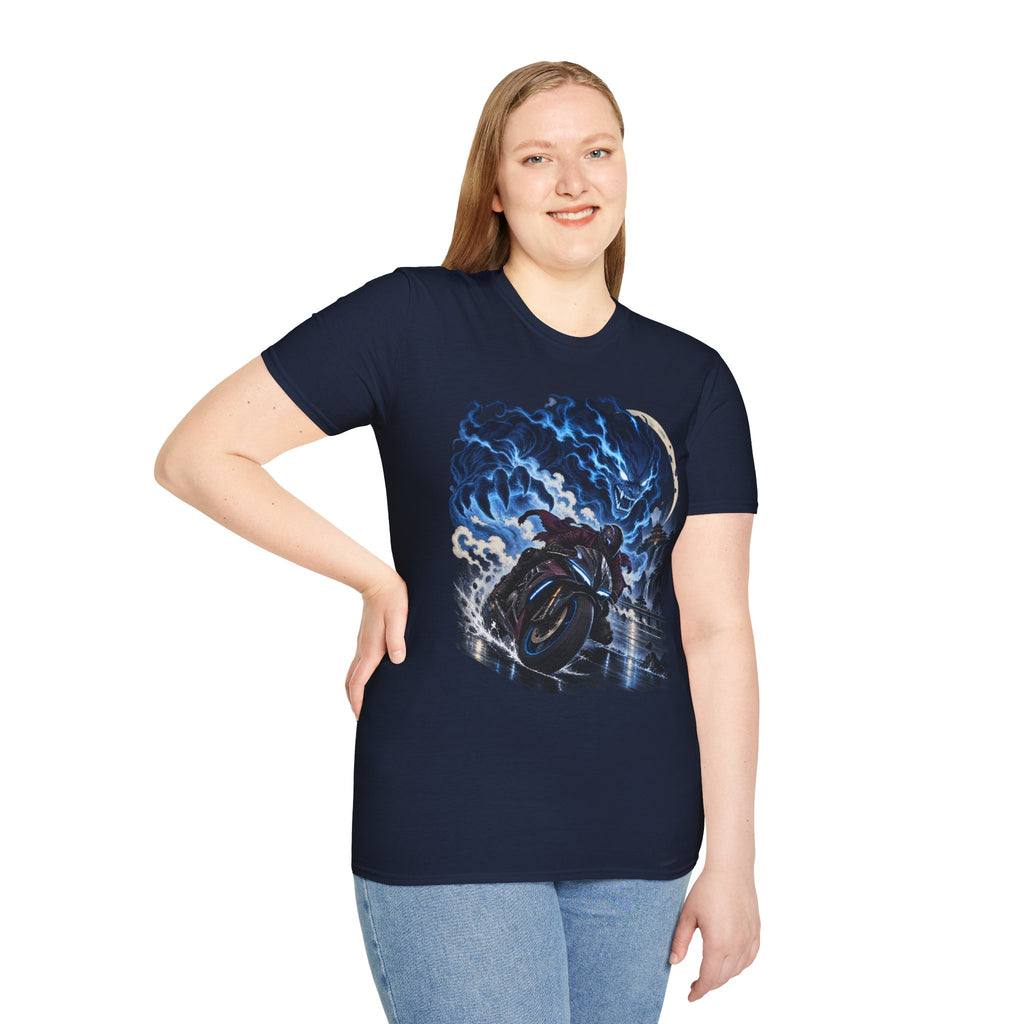 Demon of the Storm | Night Rider | Japanese Urban Motorcycle Tee