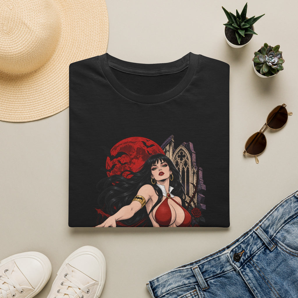 Vampirella | Sexy Vampire Queen | Pin Up Girl | Sexy Halloween Graphic T-Shirt