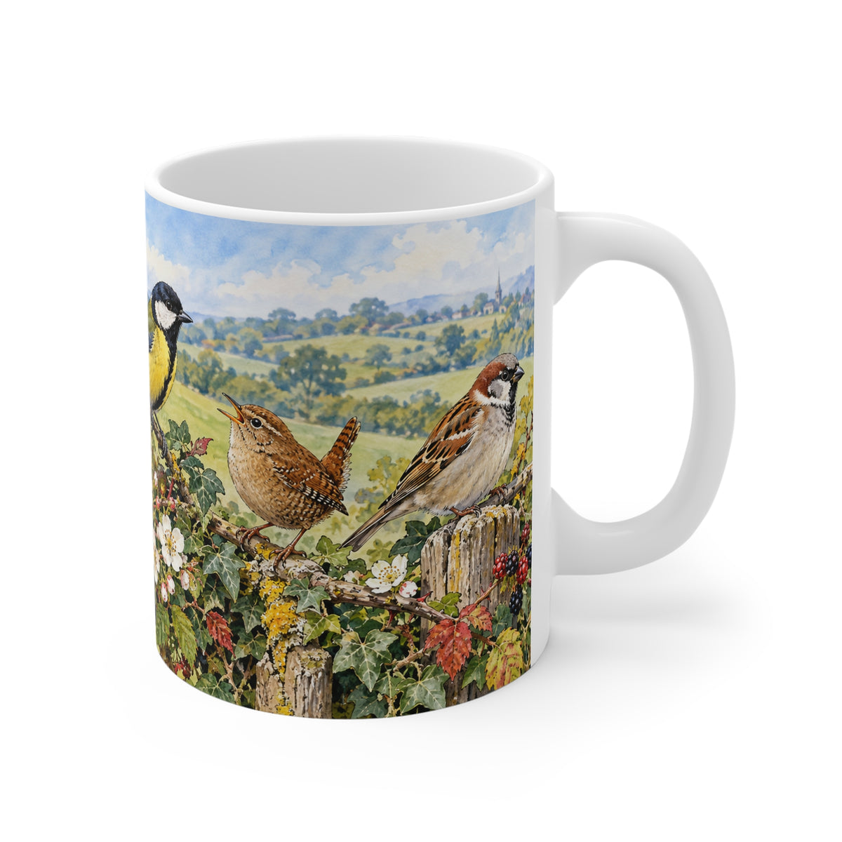 Garden Birds | Floral Bird Watcher Gift (11oz)