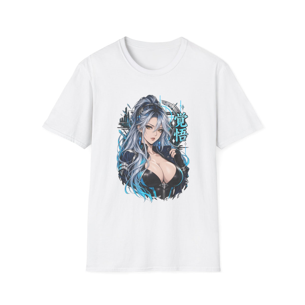 Angel | Sexy Cyberpunk Anime Sorceress Pin Up Girl | Waifu Graphic T-Shirt