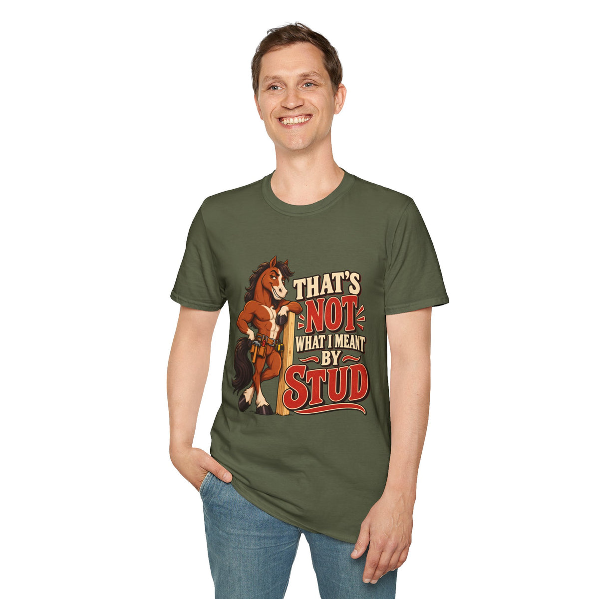 The Wrong Kind of Stud | Funny Horse Graphic T-Shirt