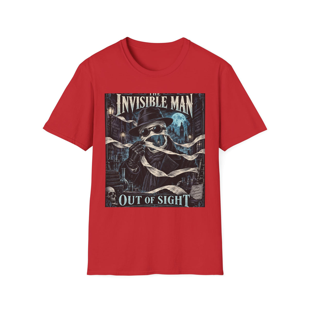 Invisible Man Graphic T-Shirt — Vintage Horror Novel Design