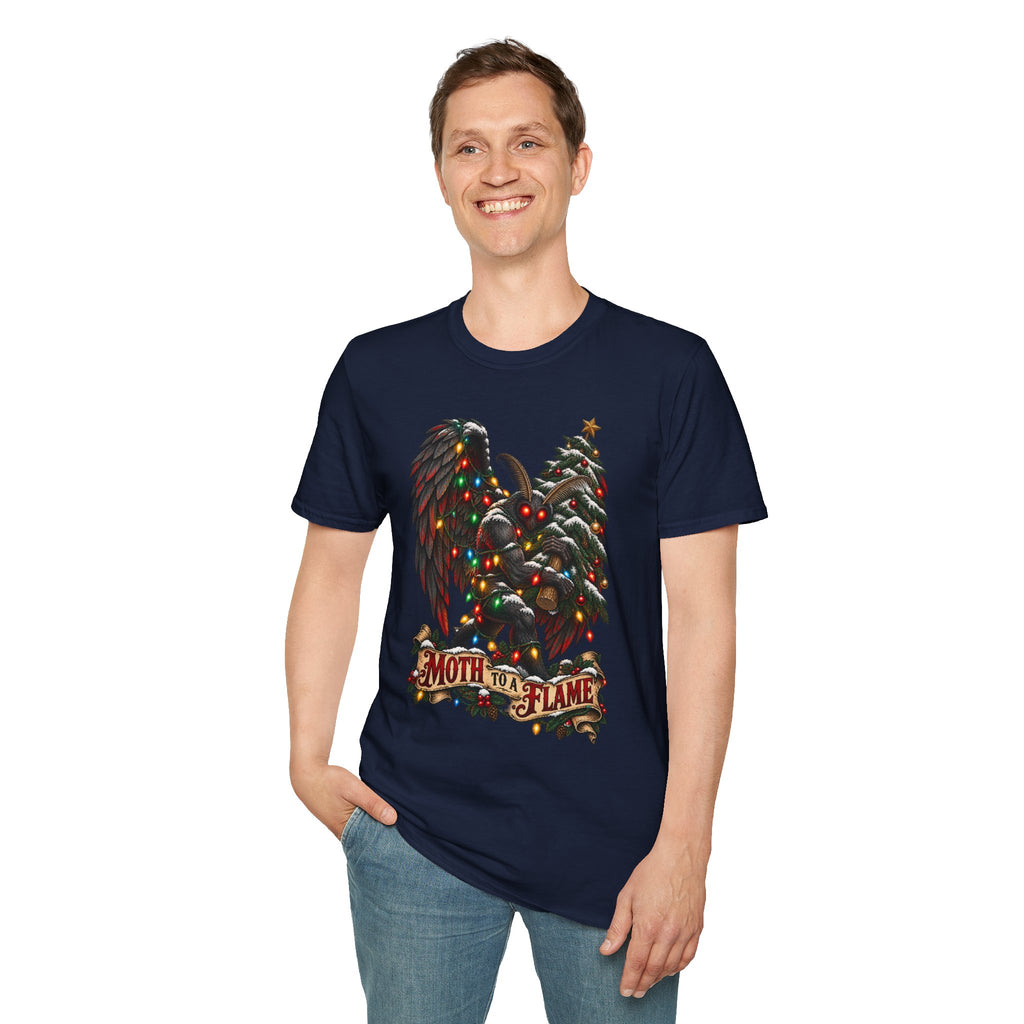 Moth to a Flame | Mothman | Christmas T Shirt