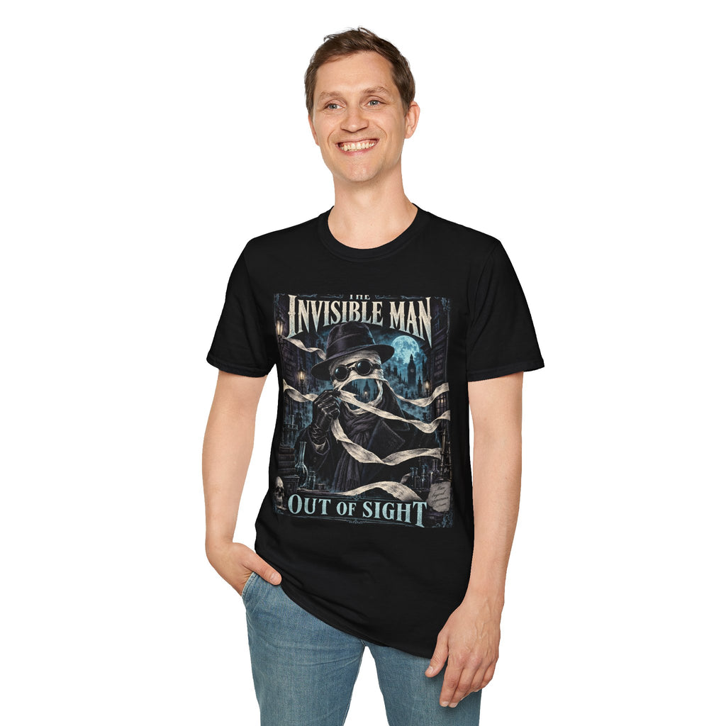 Invisible Man Graphic T-Shirt — Vintage Horror Novel Design
