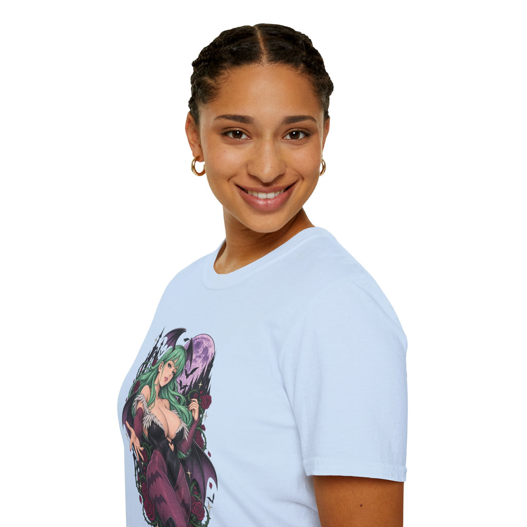 Morrigan | Sexy Succubus Pin Up Girl | Gothic Sorceress Halloween Gamer T-Shirt