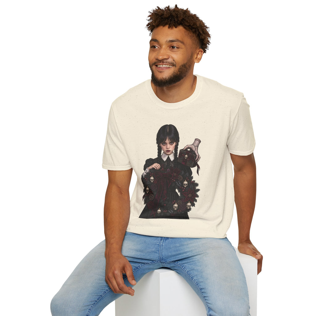 Wednesday Addams | Gothic Chrismtas Portrait T-Shirt