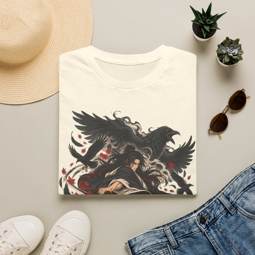 Raven Master | Japanese Samurai | Dark Fantasy T-Shirt