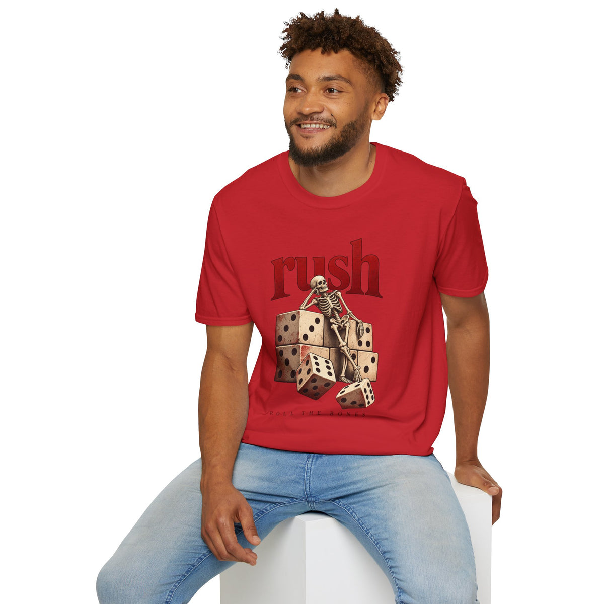Rush | Roll the Bones | Dice Skeleton Prog Band T-Shirt