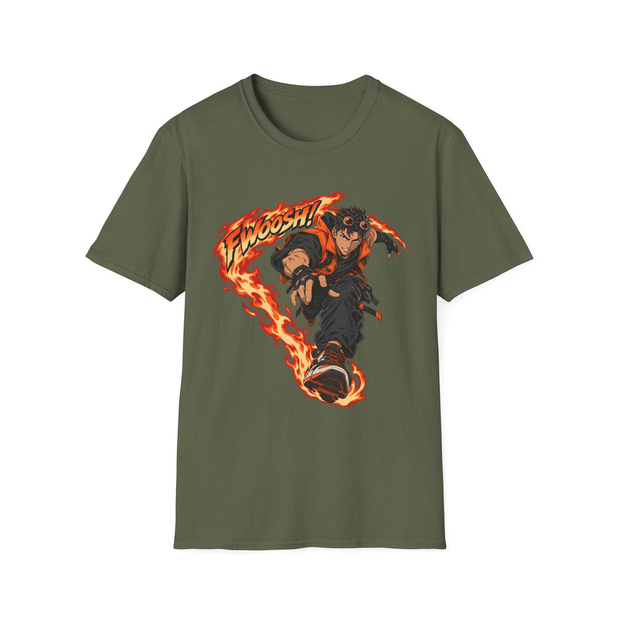 FWOOSH! | Fire Ninja | Japanese Anime Ninja Graphic Shirt