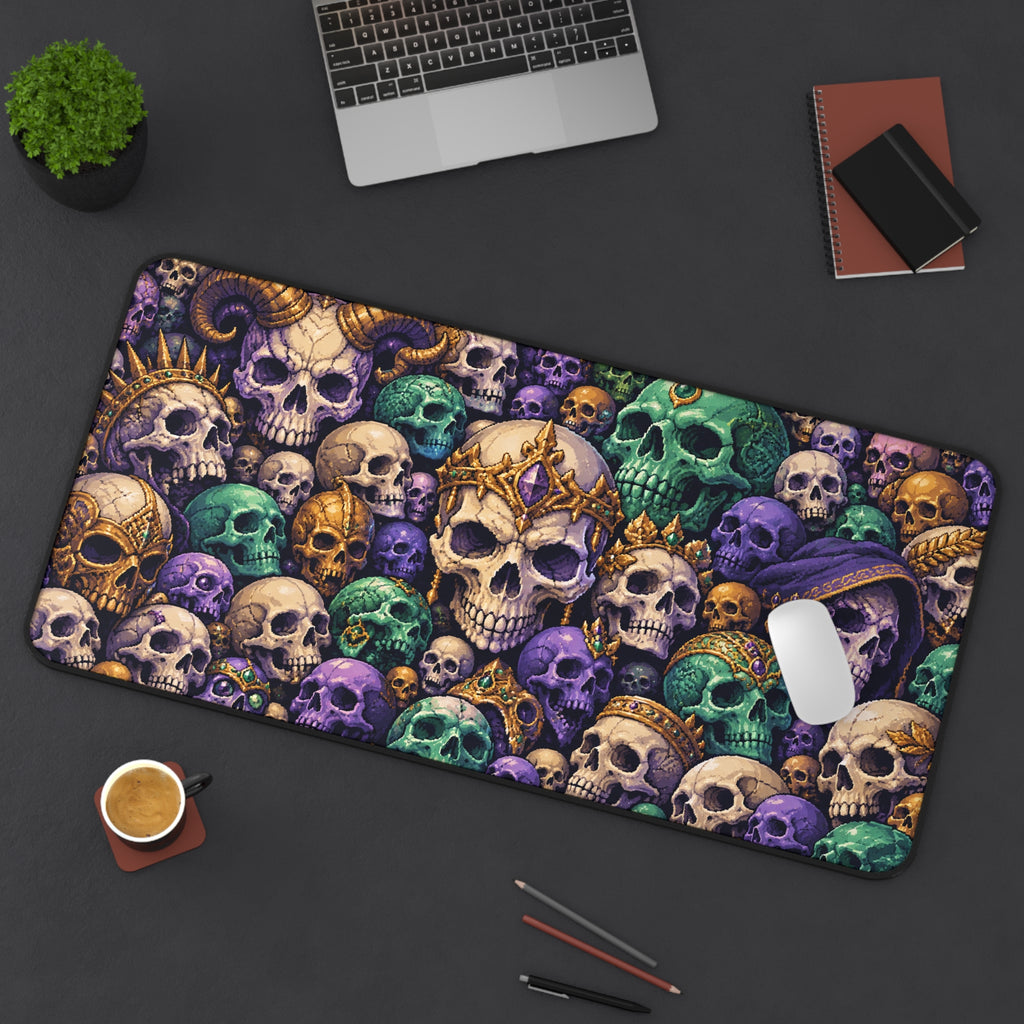 Pixel Skull Vault | Retro Gaming Skull Mosaic Art