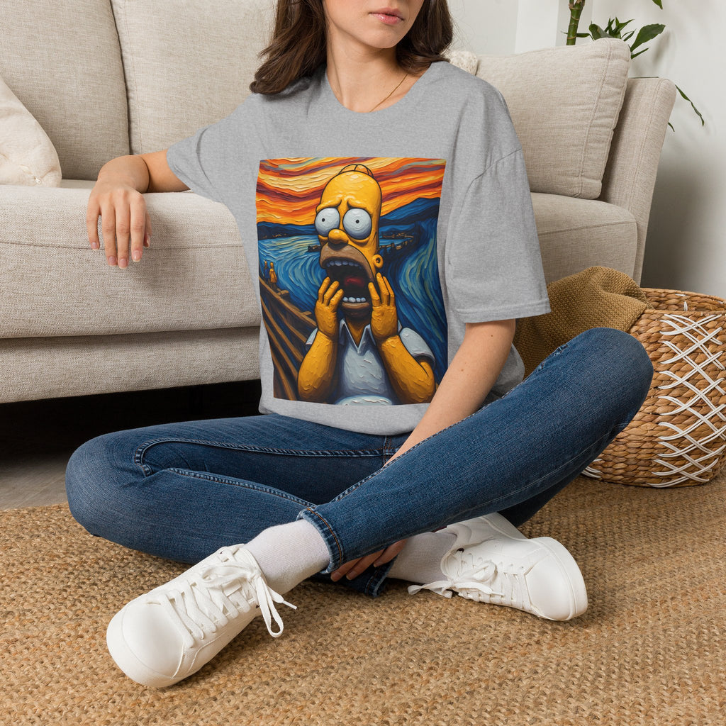 Homer Scream T-Shirt — Parody Pop Art Graphic Tee