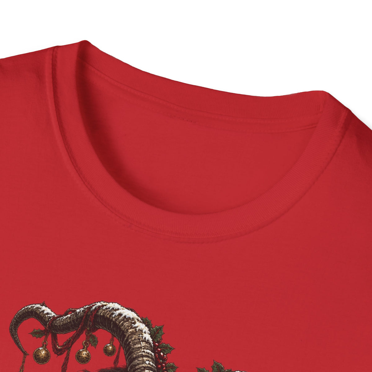 Krampus with Bell | Dark Christmas Demon T-Shirt