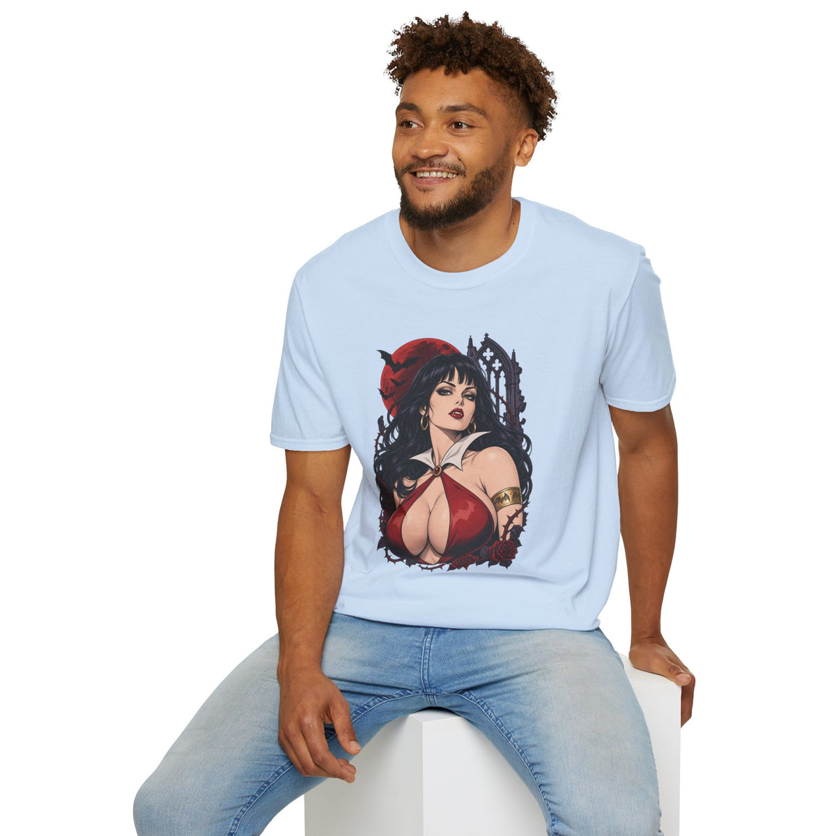 Vampirella | Sexy Halloween Vampire Pin Up Girl Sorceress Graphic T-Shirt