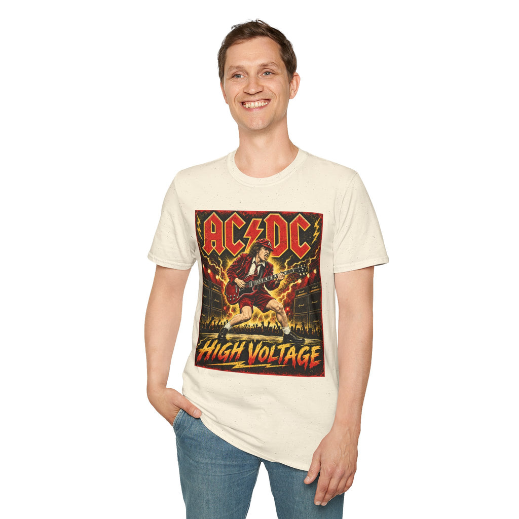 AC/DC High Voltage Graphic T-Shirt — Classic Rock Band Tee