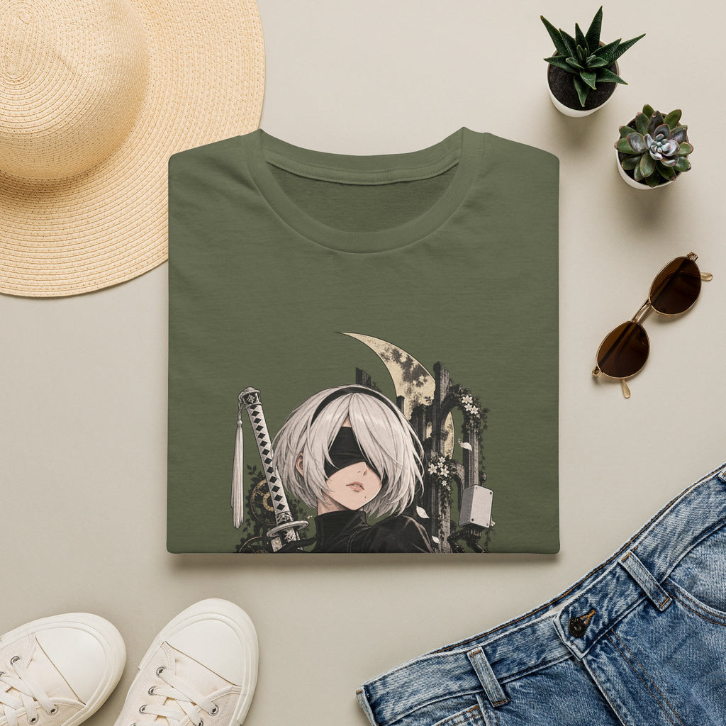 2B | Nier Automata | Anime Character Gothic T-Shirt