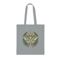 Celestial Moth Cotton Tote Bag Moon Botanical Shopper Nature Lover Gift