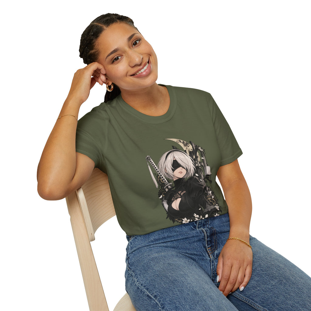 2B | Nier Automata | Anime Character Gothic T-Shirt