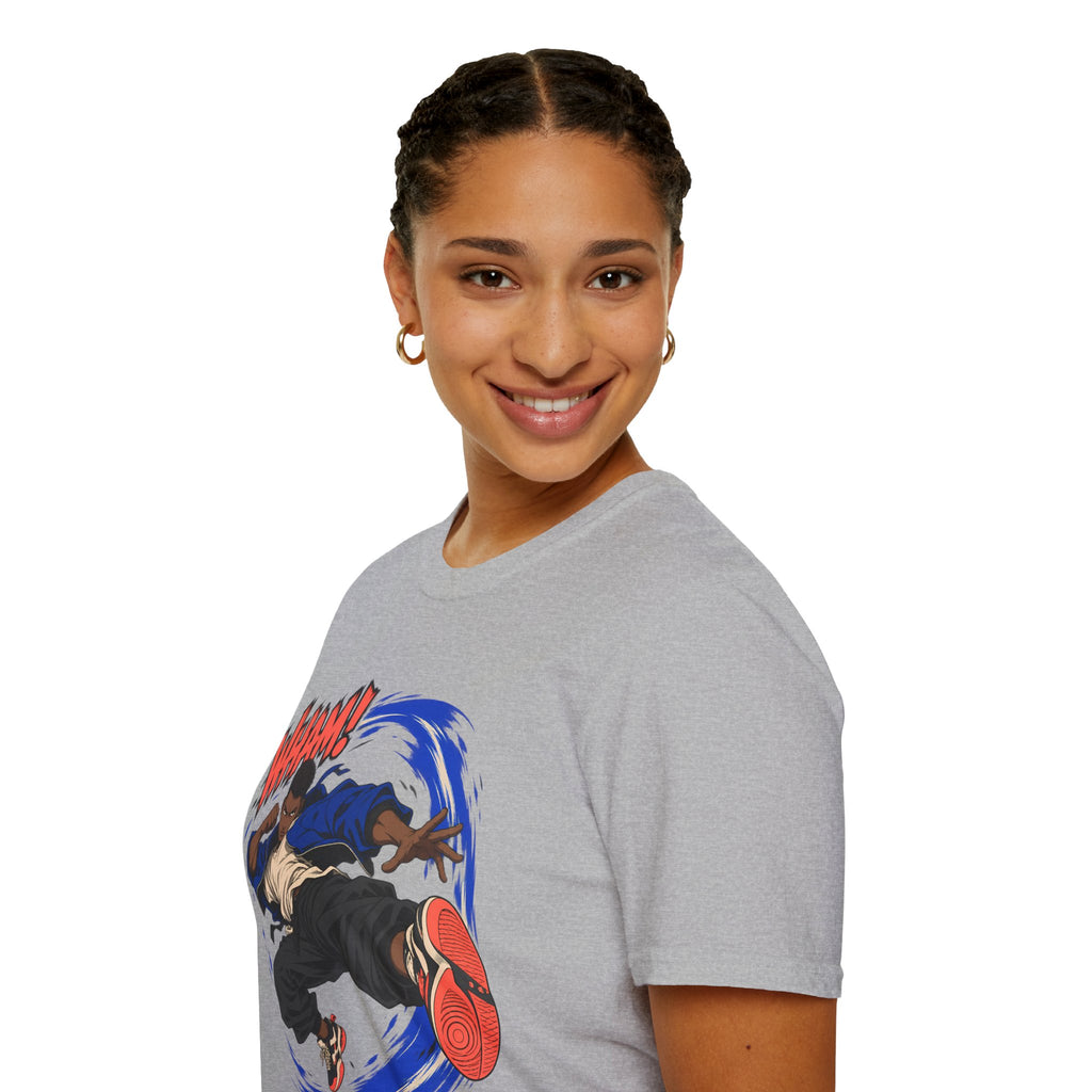 WHAM! | Anime Cartoon Ninja Kick Graphic T Shirt