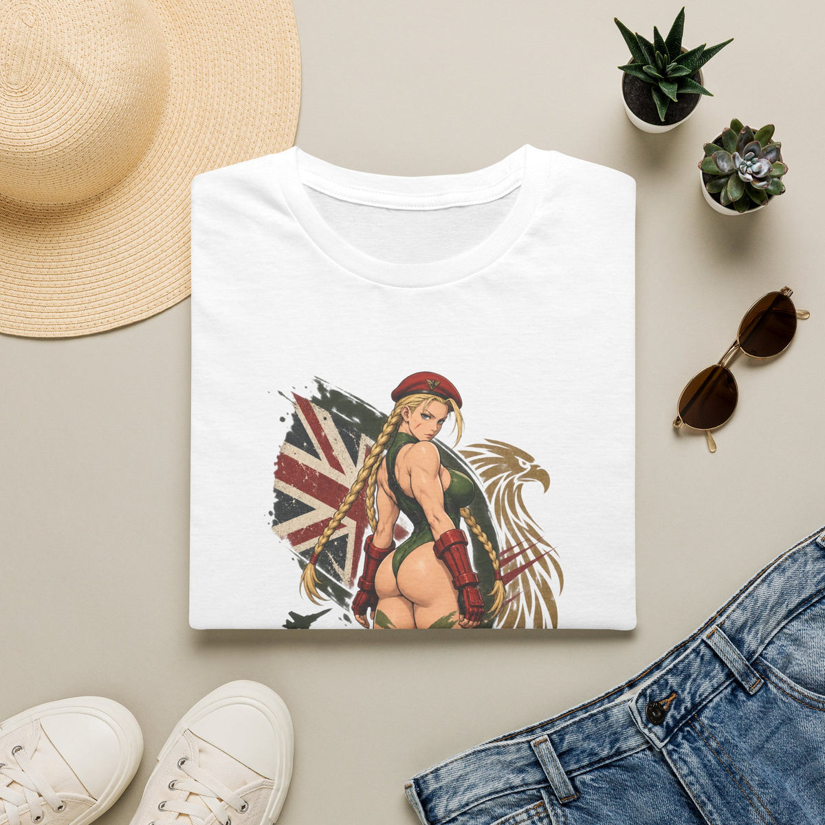Cammy Street Fighter | Sexy Cammy Pin Up Girl Graphic T Shirt