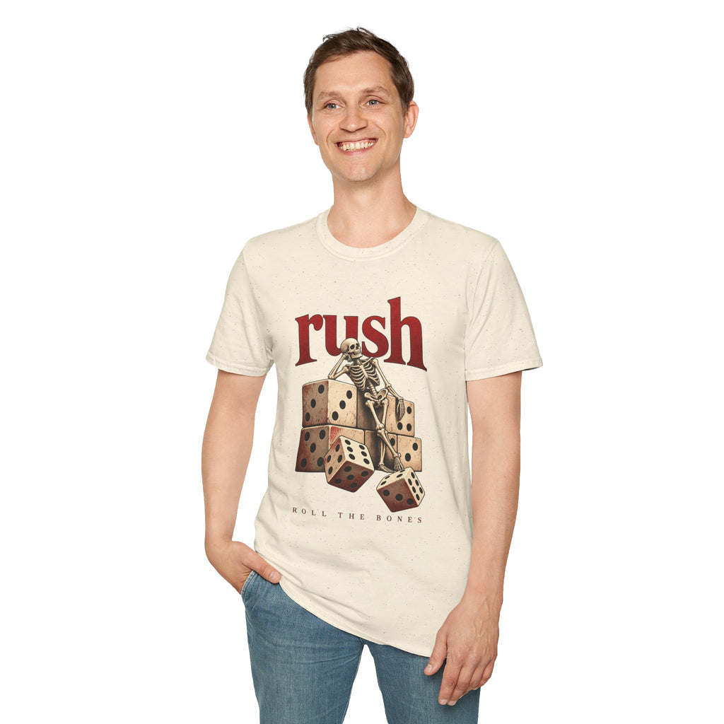 Rush | Roll the Bones | Dice Skeleton Prog Band T-Shirt