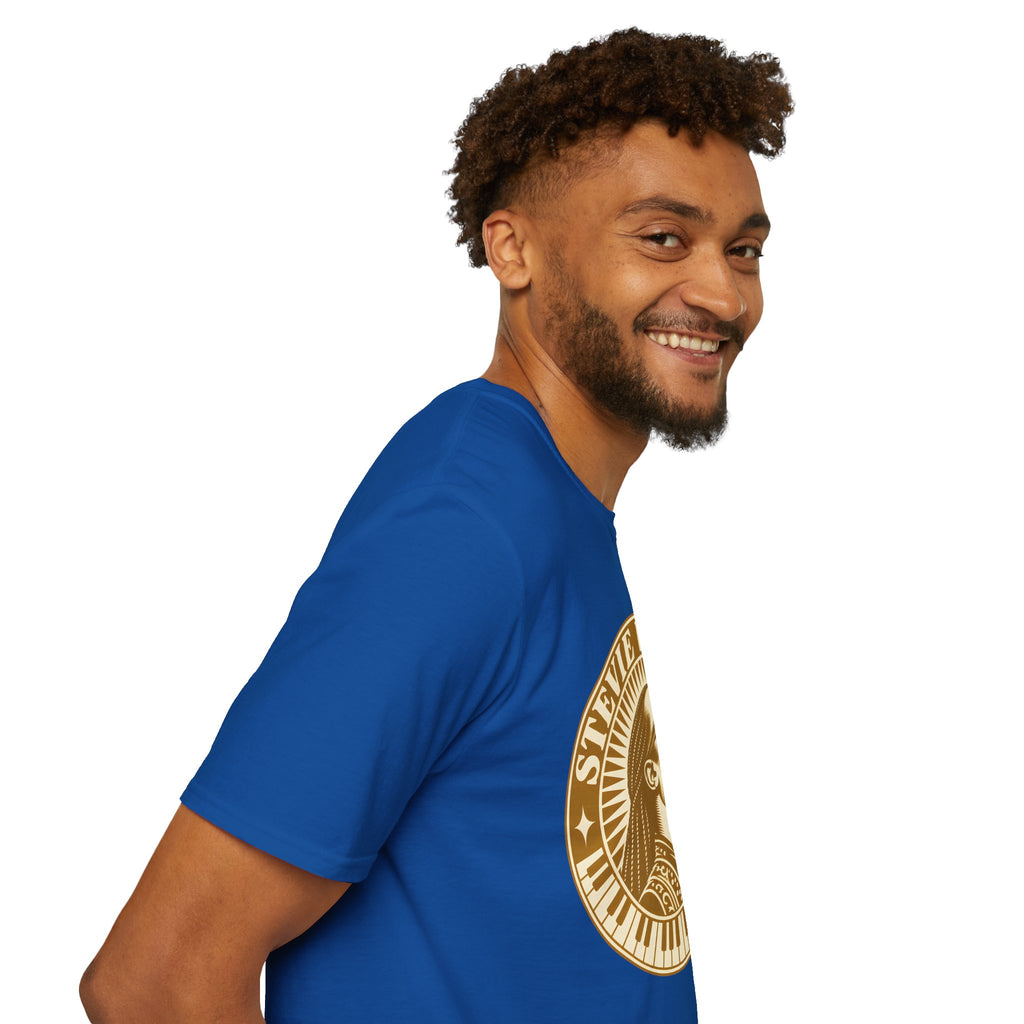Stevie Wonder Graphic T-Shirt - Vintage Gold Portrait Tee