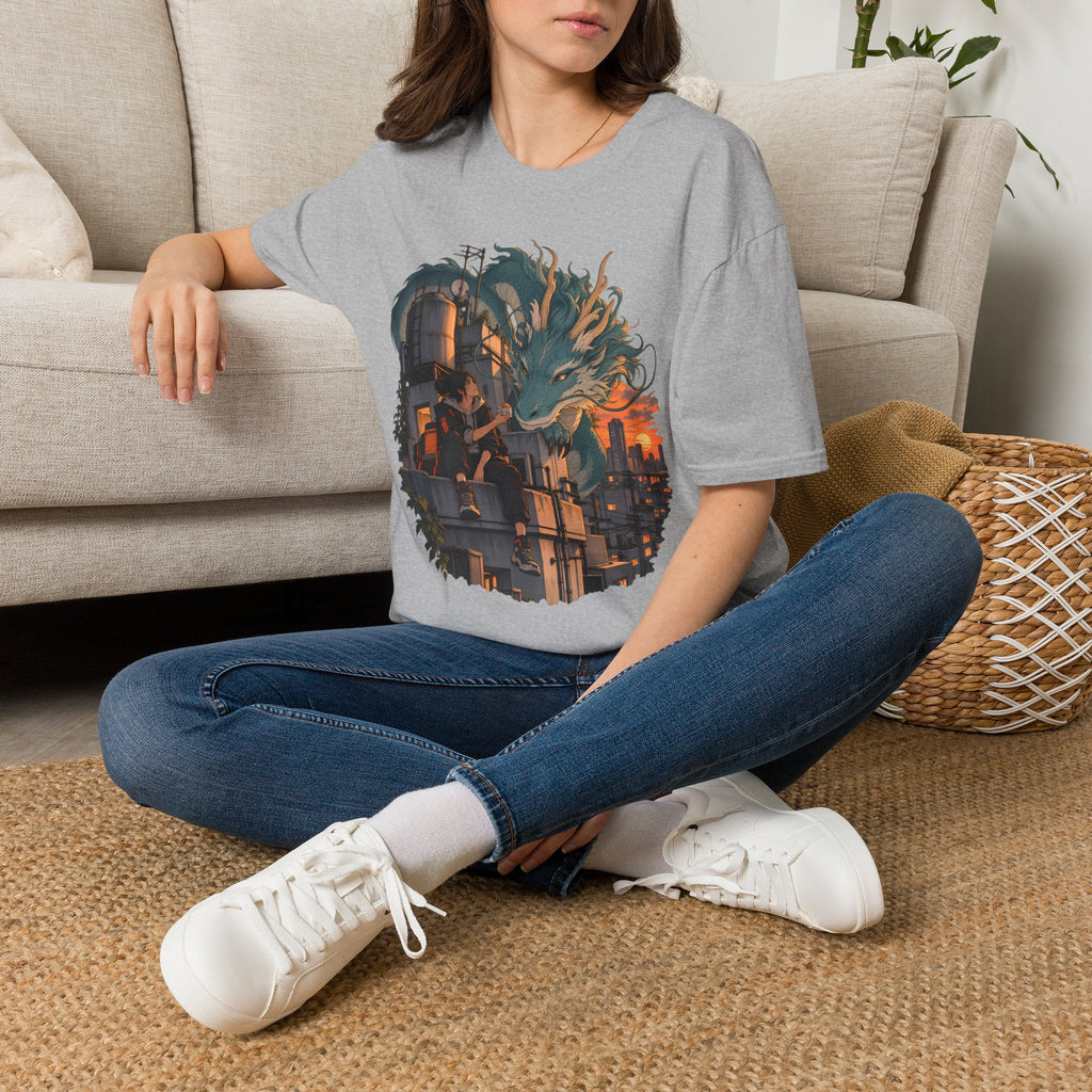 Serpent Cityscape | Urban Japanese Dragon T-Shirt