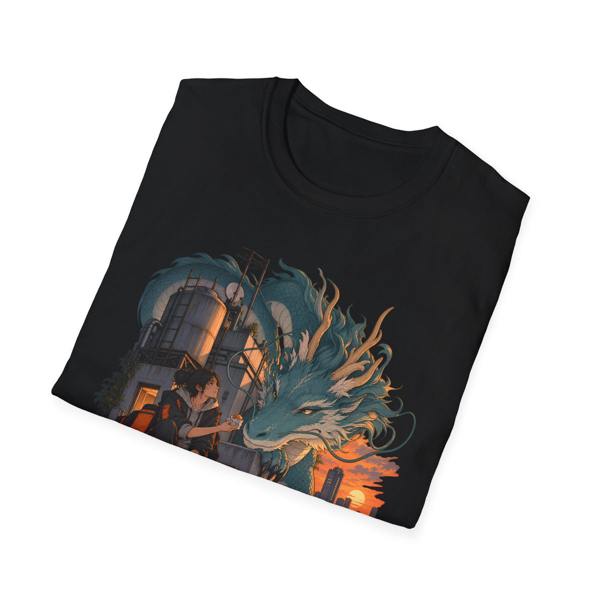 Serpent Cityscape | Urban Japanese Dragon T-Shirt