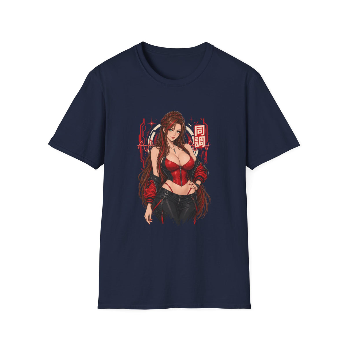 Jenny | Sexy Anime Pin Up Girl | Waifu Graphic T-Shirt