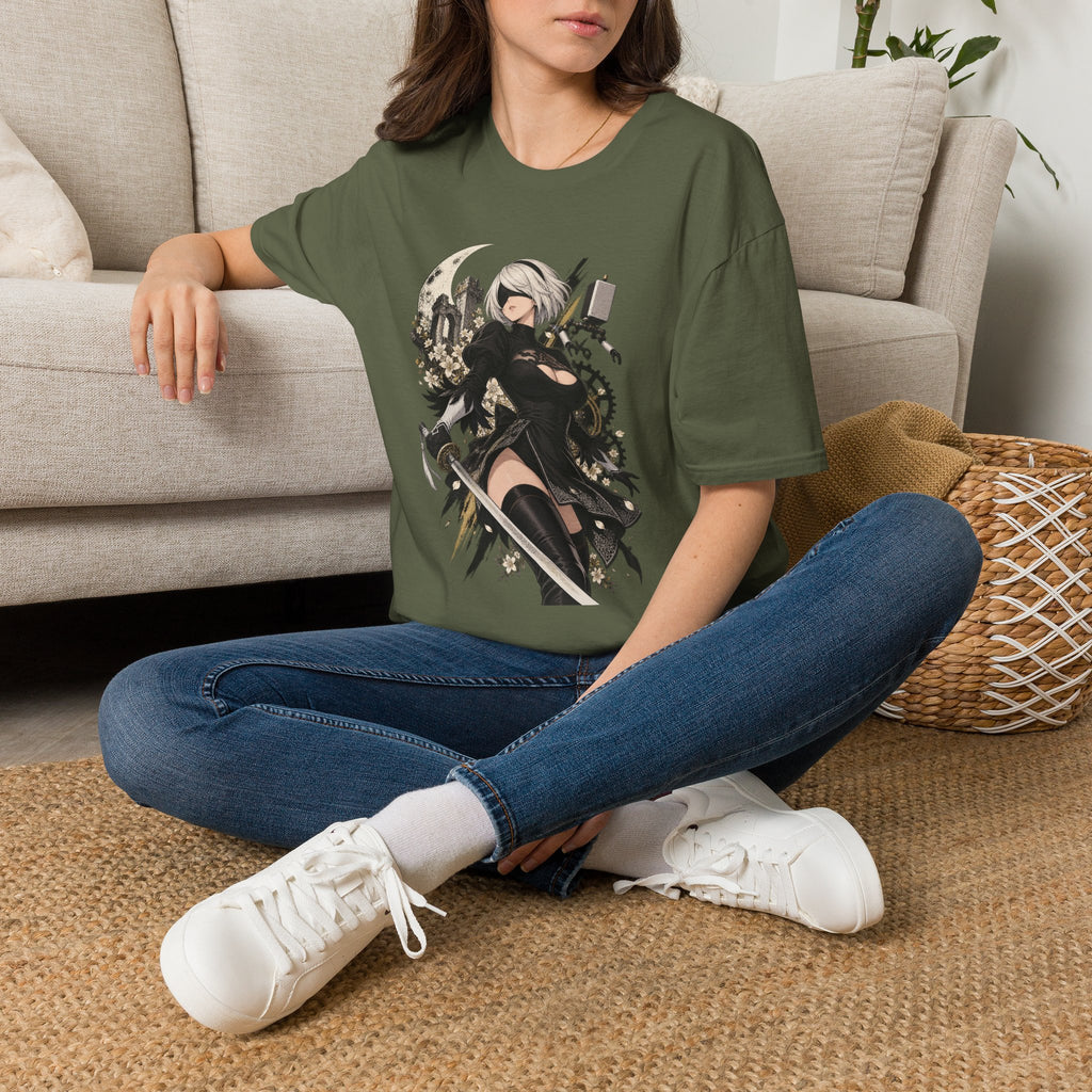 2B | Nier Automata | Anime Swordgirl Pin Up T-Shirt