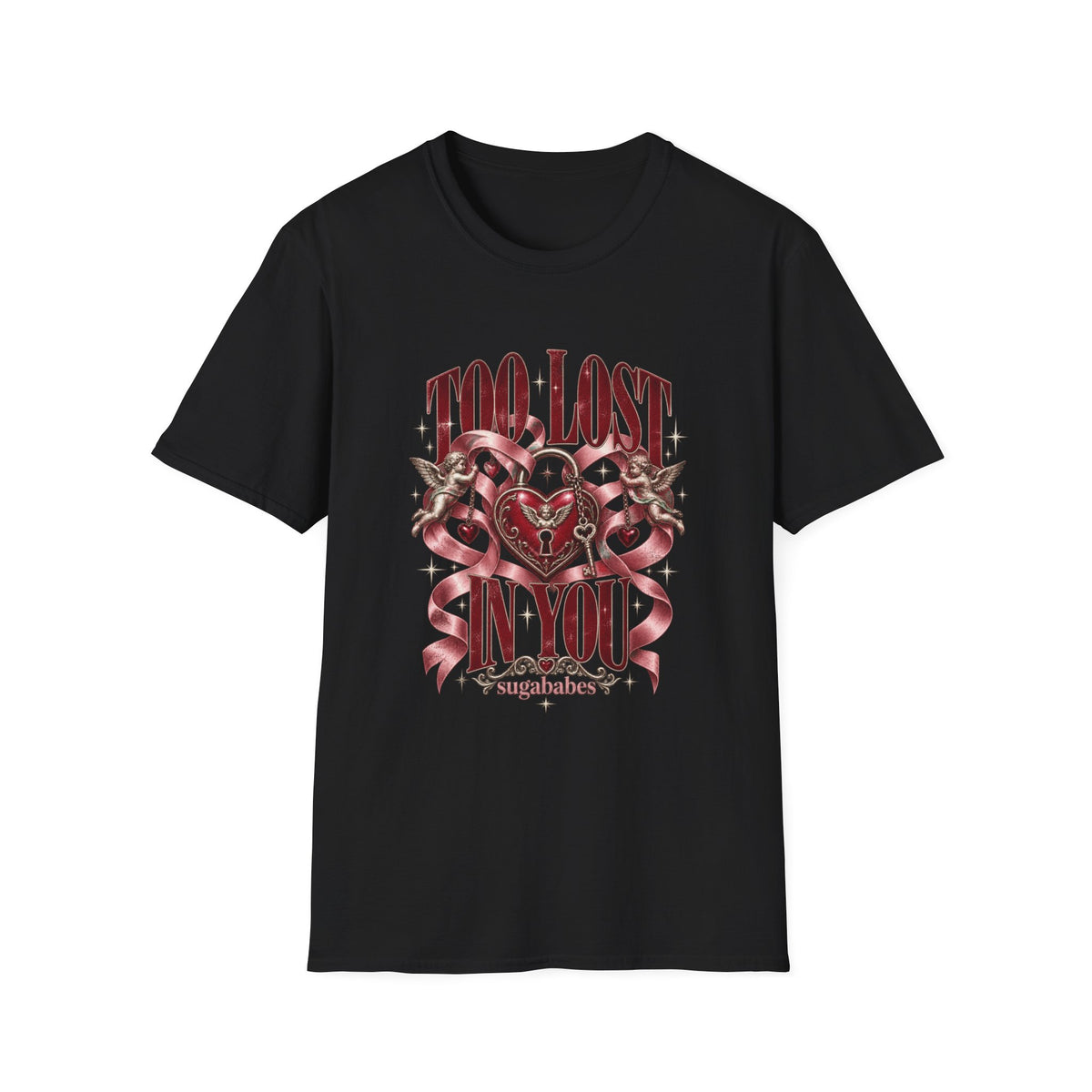 Too Lost In You | Sugababes Vintage Heart & Ribbon Graphic T Shirt