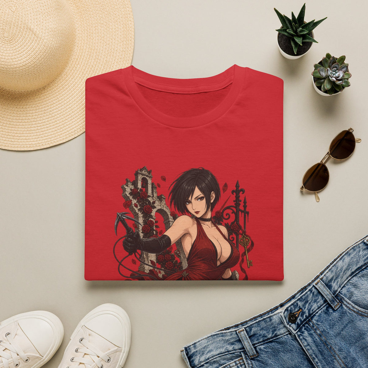 Ada Wong | Resident Evil | Anime Style Pin up Girl T-Shirt