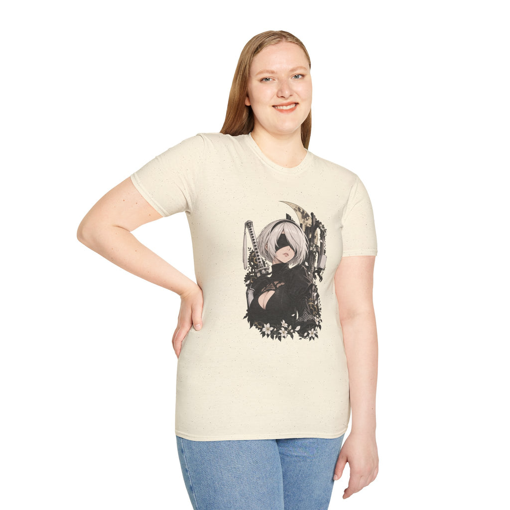 2B | Nier Automata | Anime Character Gothic T-Shirt