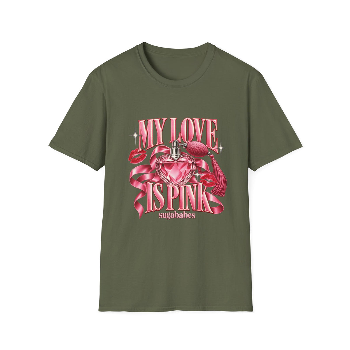 My Love Is Pink | Sugababes | Pink Heart Perfume Graphic T-Shirt