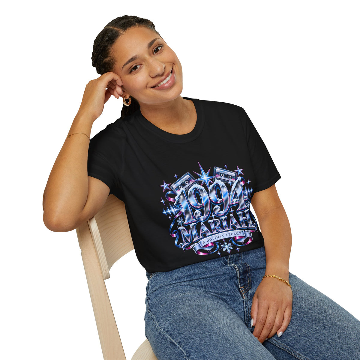 1990s Mariah Carey Graphic T-Shirt | Retro Cassette Pop Vintage Tour Style