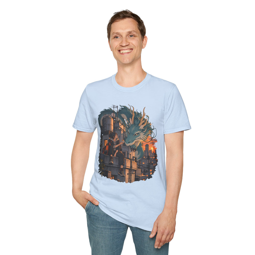 Serpent Cityscape | Urban Japanese Dragon T-Shirt