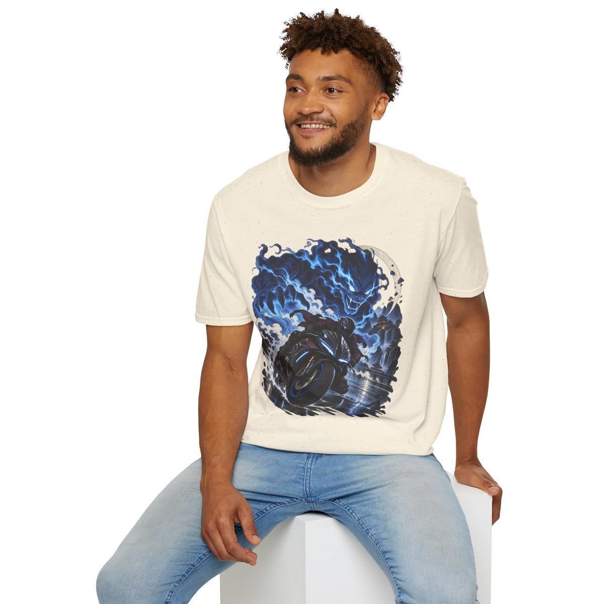 Demon of the Storm | Night Rider | Japanese Urban Motorcycle Tee
