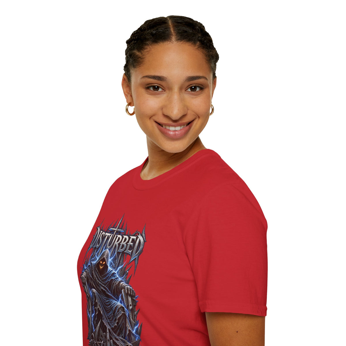 Disturbed | Storm Throne | The Guy | Grim Reaper Band T-Shirt