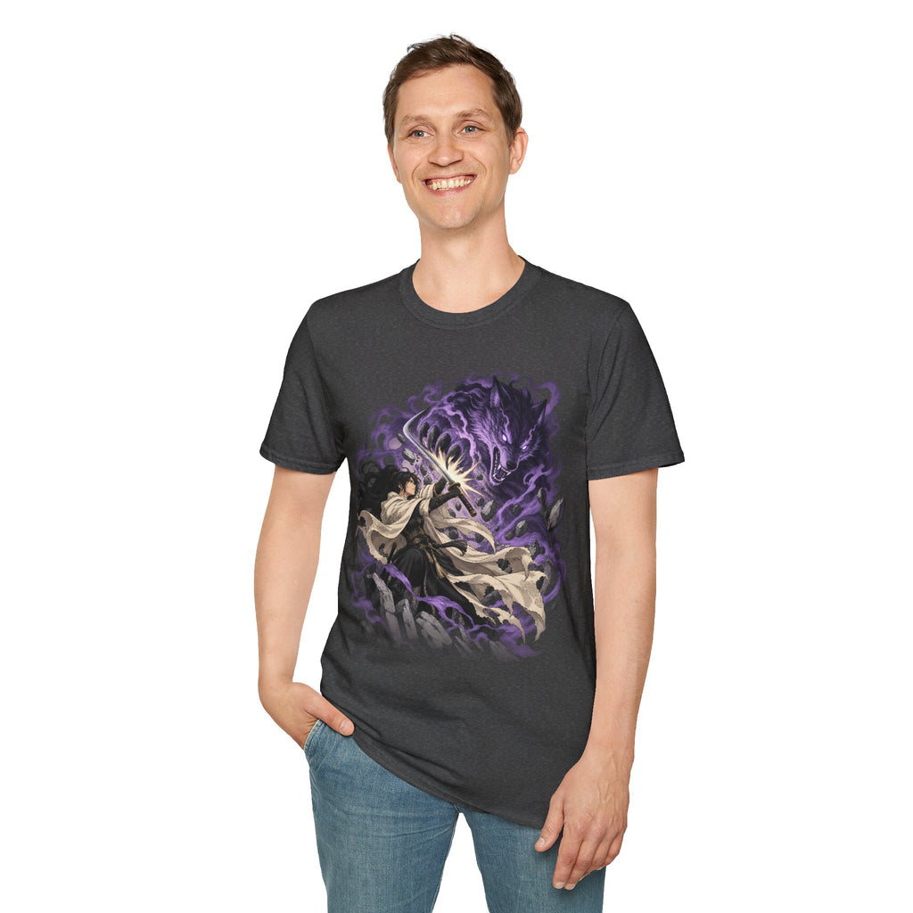 Trial of the Wolf | Samurai Anime Storm Warrior T-Shirt