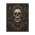 Canvas | Gothic Skull and Roses | Occult Wall Art