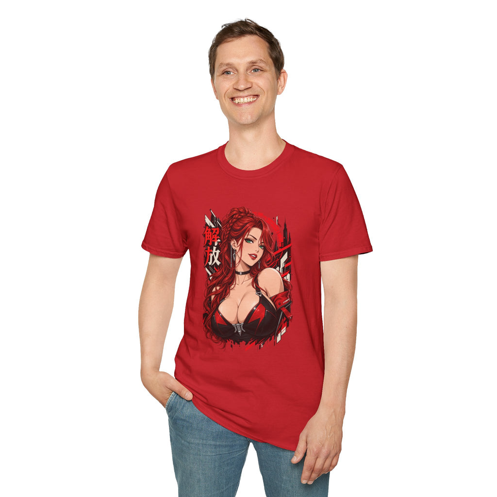 Red Widow | Sexy Anime Pin Up Girl | Waifu T-Shirt