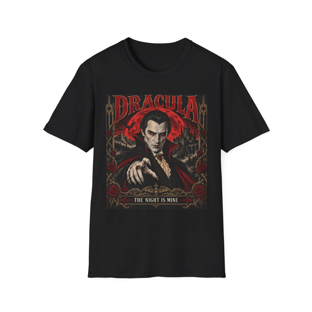 Dracula Graphic T‑Shirt — Vintage Vampire Horror Tee