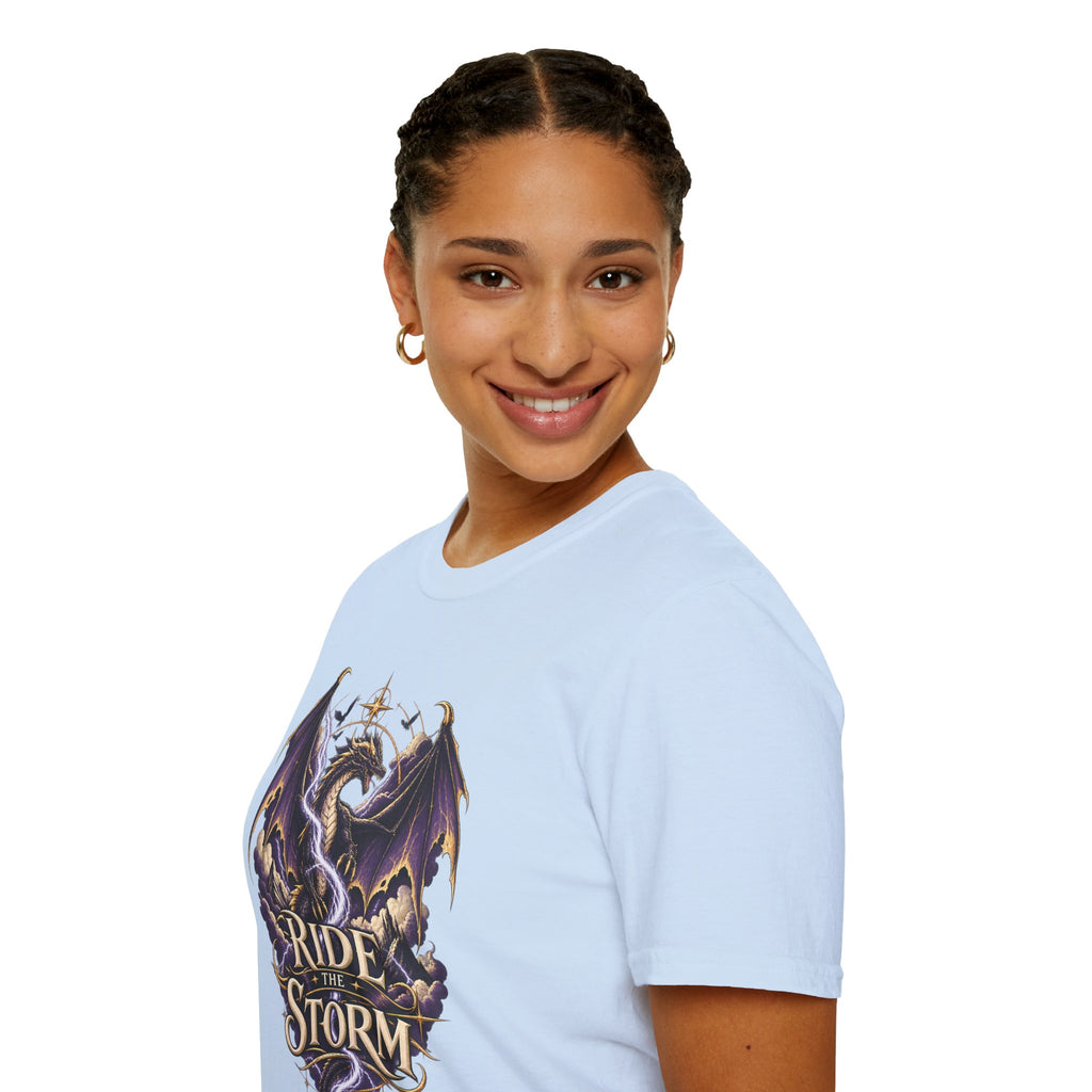 Ride the Storm | Fourth Wing Book Inspired Dragon T Shirt