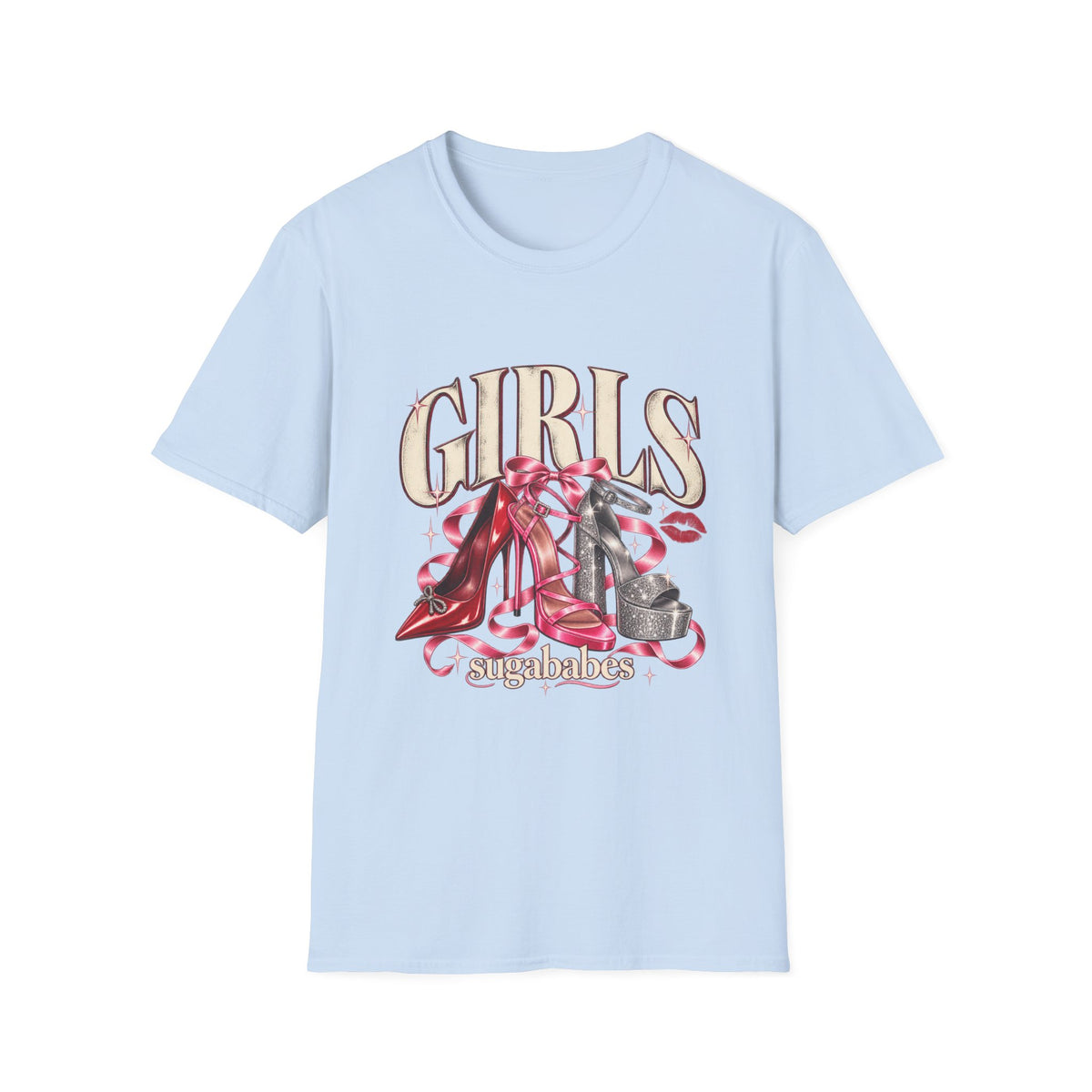Sugababes |  Red Heels & Ribbons | Girls Night T Shirt
