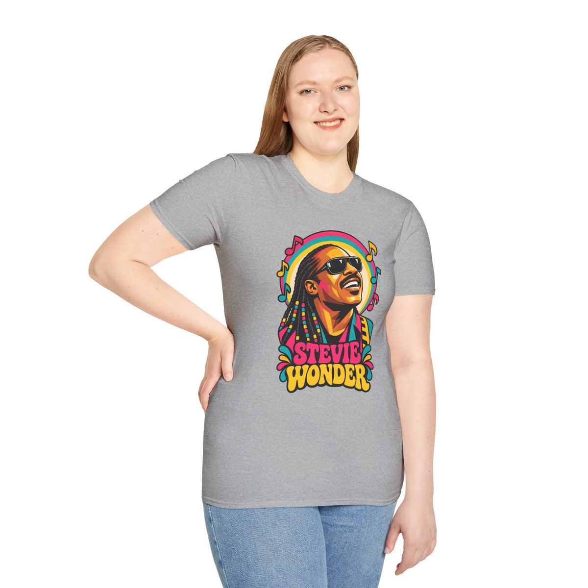 Stevie Wonder Life in Colour Music Legend Portrait T-Shirt