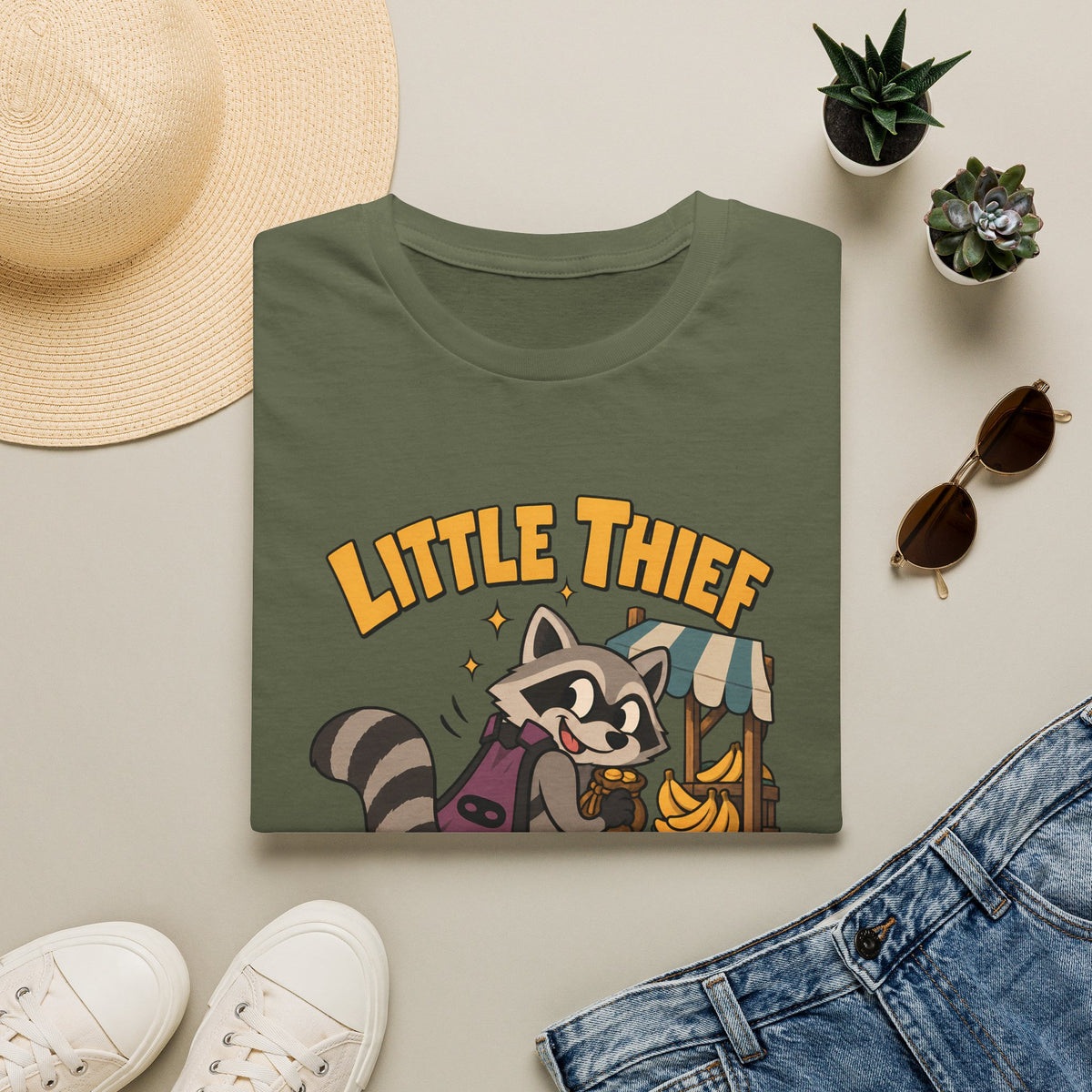 Little Thief Rocky T-Shirt - Cute OSRS Rocky Tee