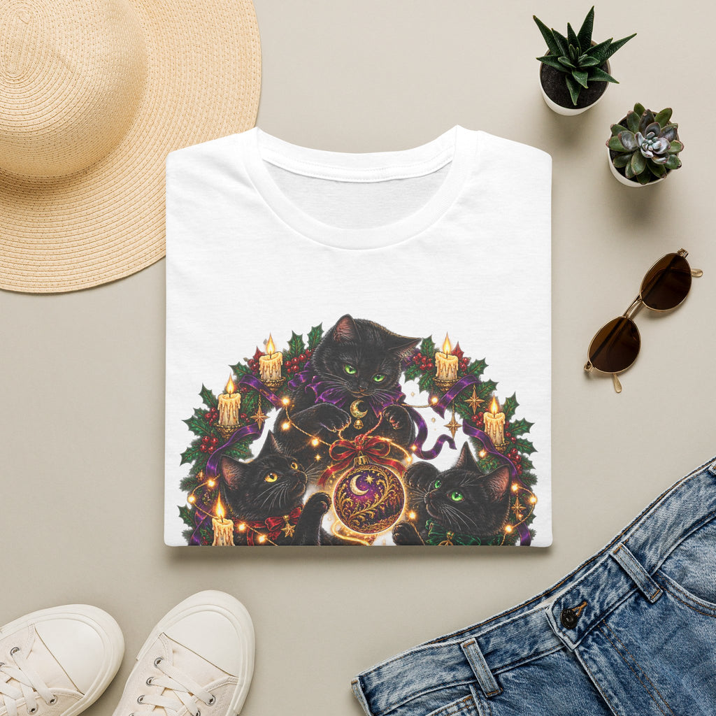 Festive Mischief | Cat Lover Christmas Holiday T-Shirt