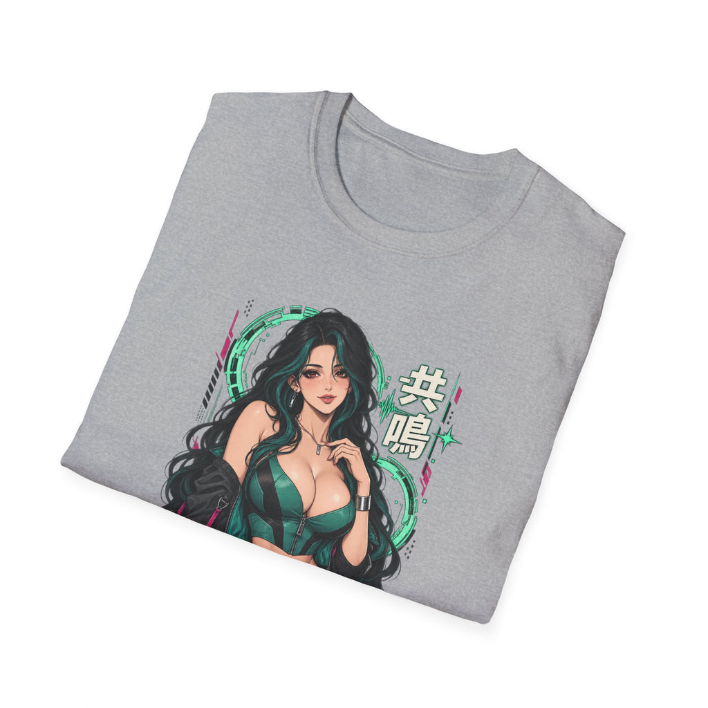 Jade | Sexy Anime Pin Up Girl | Waifu Graphic T‑Shirt