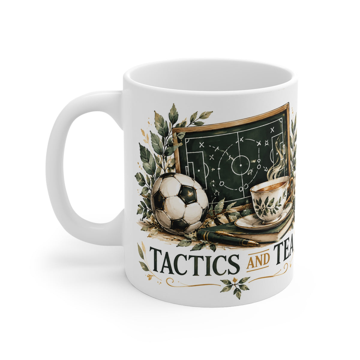 Tactics and Tea | Football Coach Tea Cup Gift (11oz)