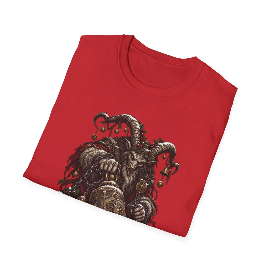 Krampus with Bell | Dark Christmas Demon T-Shirt